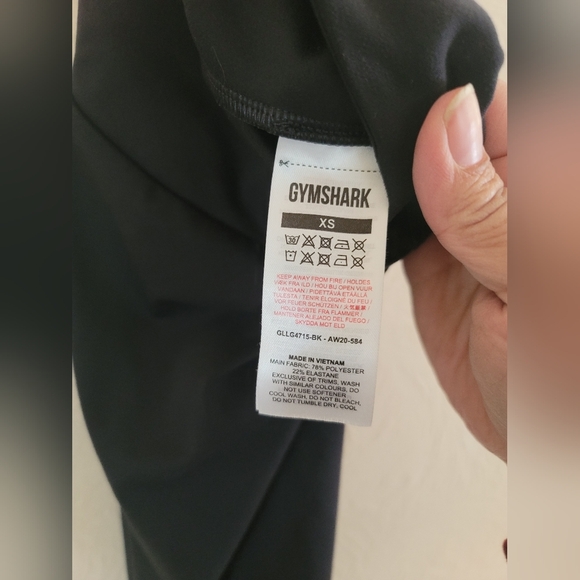 Gymshark, Training Leggings, Capri‎ length, Black, XS - Picture 5 of 5